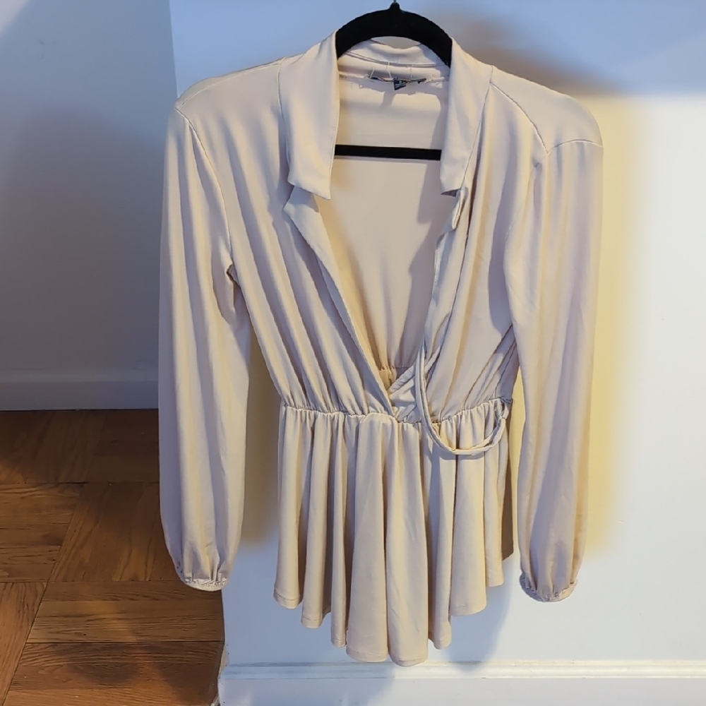 Elegant Cream Women's Top